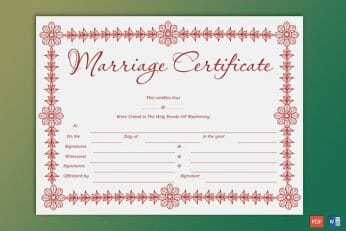 Free Fake Marriage Certificate Maker