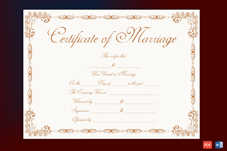 Free Printable Marriage Certificate Download