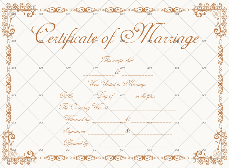 Free Printable Marriage Certificate Download
