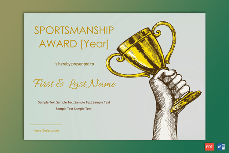 Free Editable Sports Certificate Templates