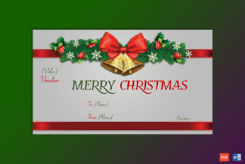 Christmas Gift Certificate (Christmas Bells) pr