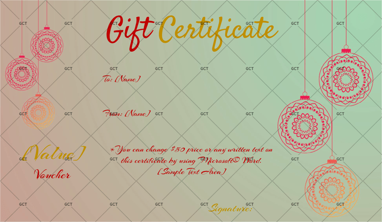 Christmas Gift Certificate - (Dusk Delight) pr 2