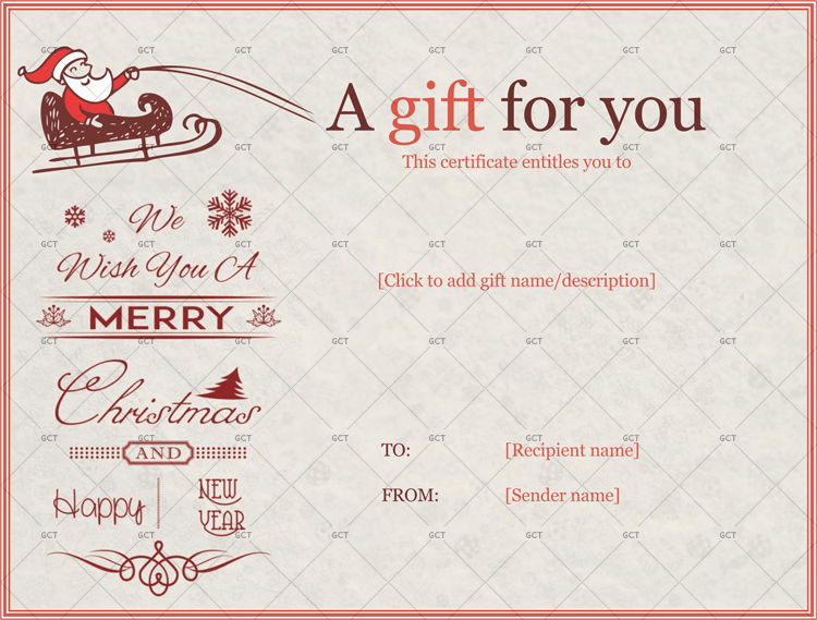 Brownish-Themed-Christmas-Gift-Certificate