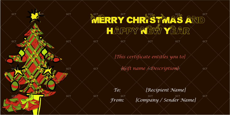 Christmas-Gift-Certificate-Template-Evergreen-Conifer-1873-Black