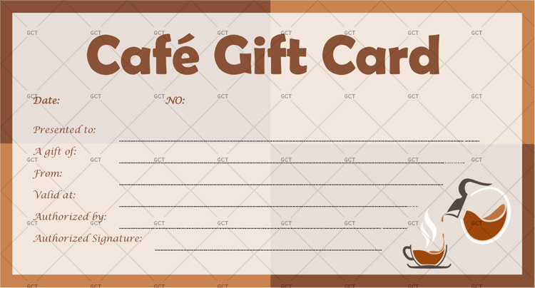 Cafe-Gift-Certificate Sample