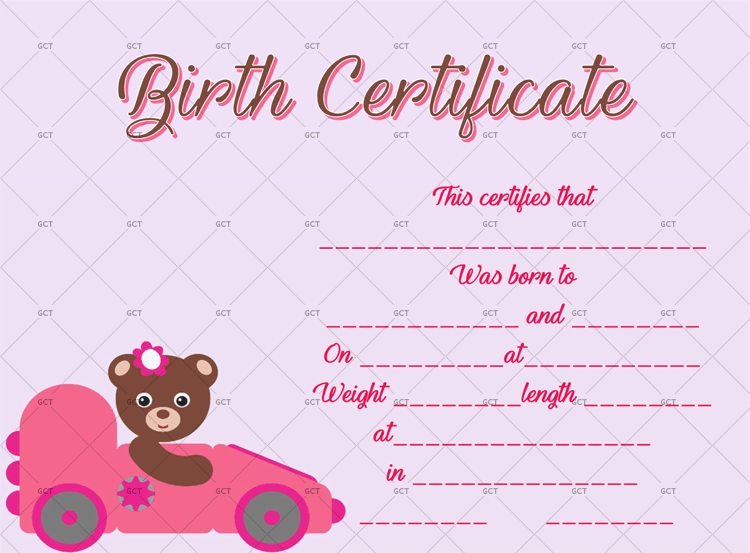 Birth-Certificate-Template-(Bear-Car)
