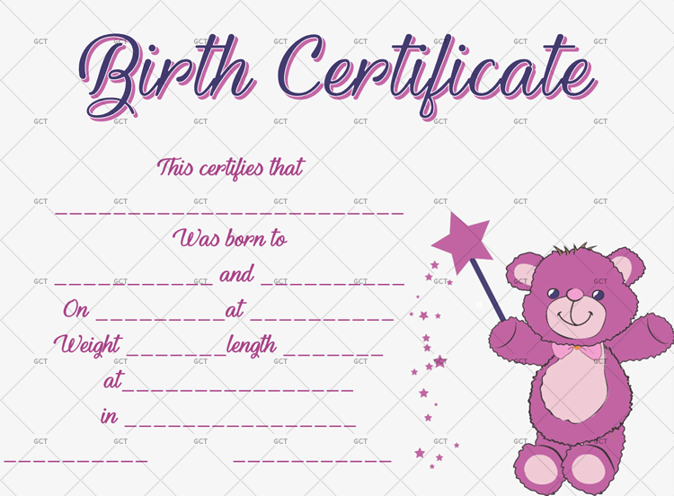 Birth-Certificate-Template-(Magic-Bear)