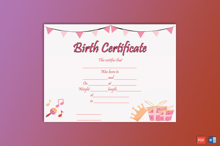 Birth-Certificate-Template-(Princess,-#4354)-pr