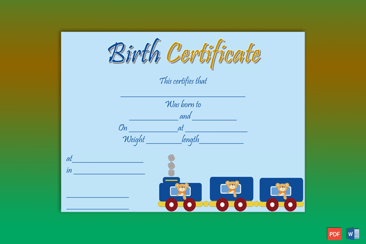 Birth-Certificate-Template-(Train,-#4345)-Preview