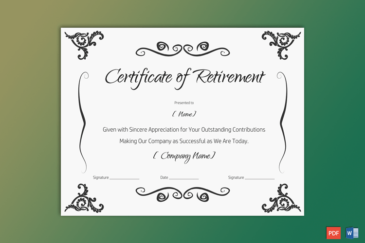 Certificate-of-Retirement