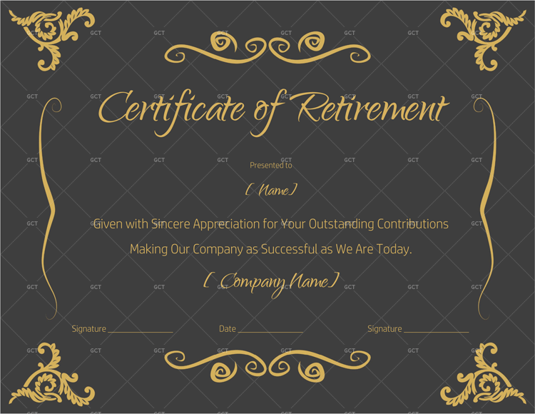 Retirement-Certificate-for-teacher,-army,-navy-or-any-other...-(Black)