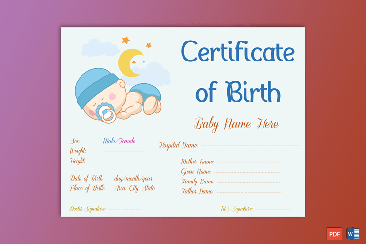 Sleeping-Baby-Theme-Birth-Certificate-pr