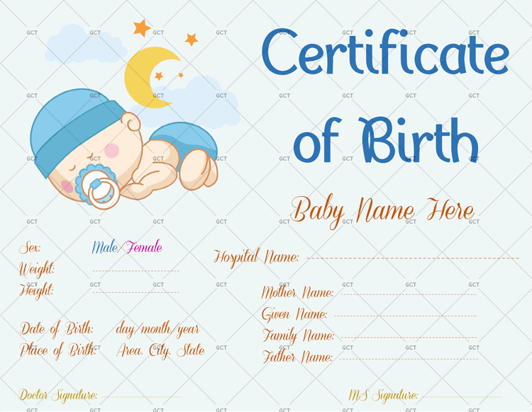 Sleeping-Baby-Theme-Birth-Certificate