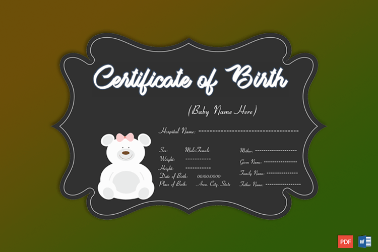 Teddy-Bear-Themed-Birth-Certificate-Preview